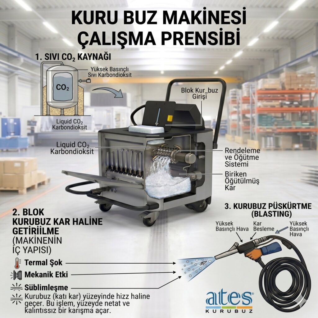 Kuru Buz Temizleme Makinesi Nasıl Çalışır?